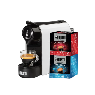 Espressor cu capsule Gioia White cu 2 cutii de capsule