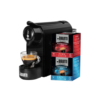 Espressor cu capsule Gioia Black cu 2 cutii de capsule