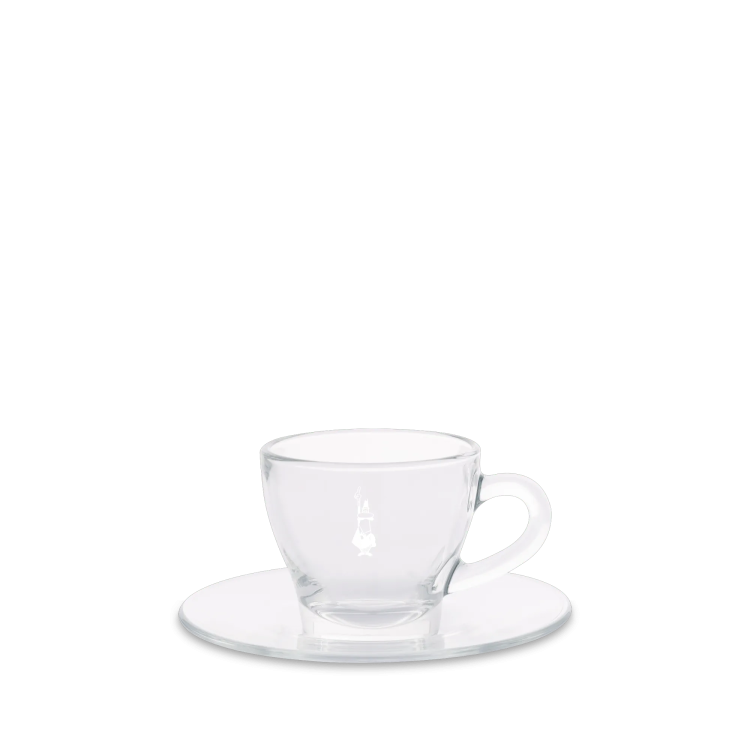 Set 2 cești de cafea din sticlă
