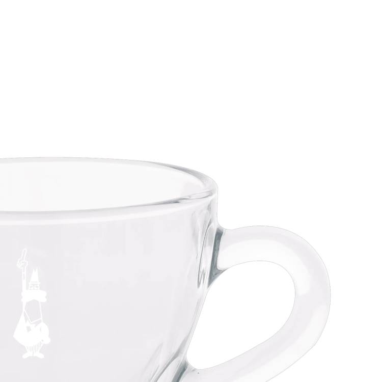 Set 2 pahare cappuccino din sticlă