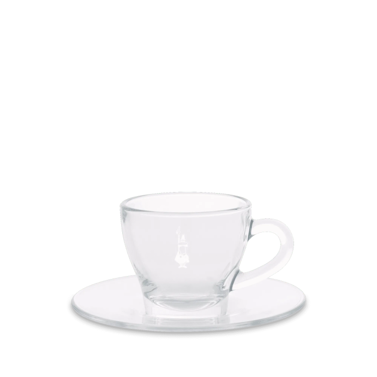 Set 2 pahare cappuccino din sticlă