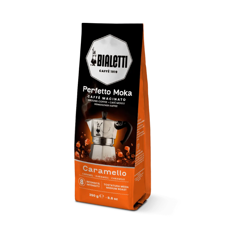 Cafea măcinată Perfetto Moka Caramello 250 g