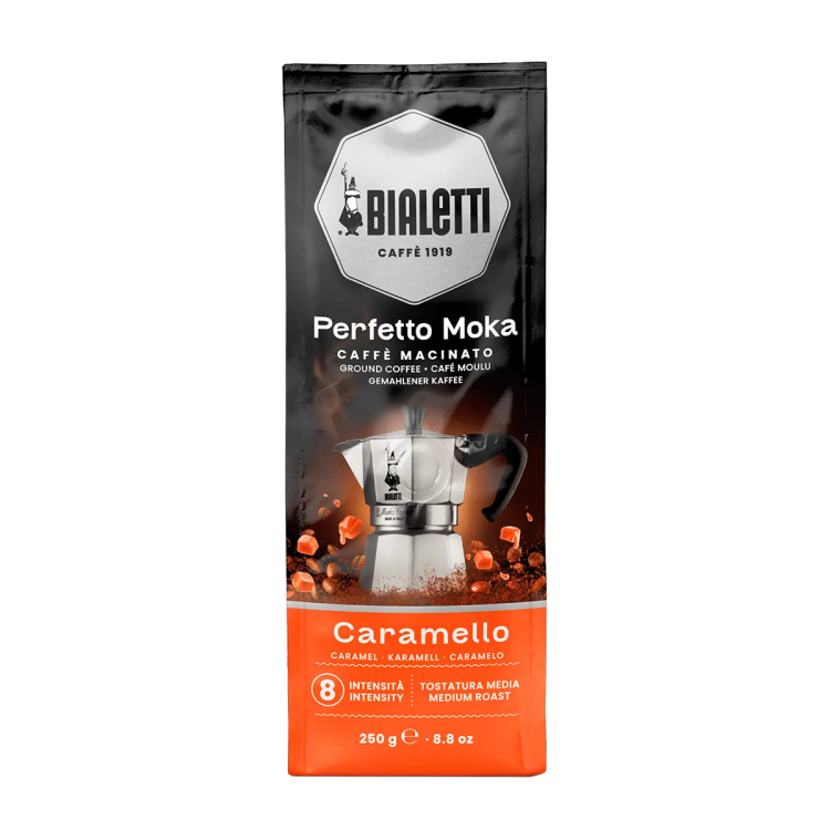 Cafea măcinată Perfetto Moka Caramello 250 g