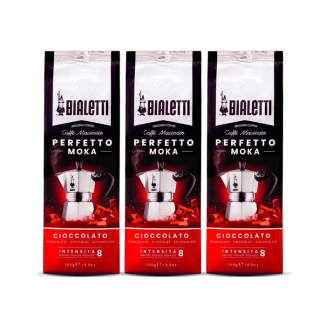 Cafea măcinată Perfetto Moka Cioccolato KIT 3 pachete