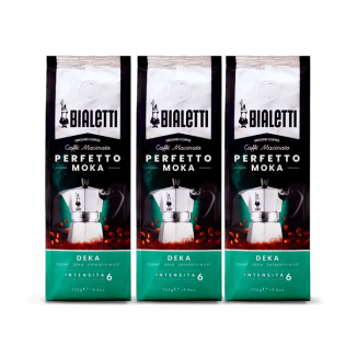 Cafea măcinată Perfetto Moka Decafeinato KIT 3 Pachete