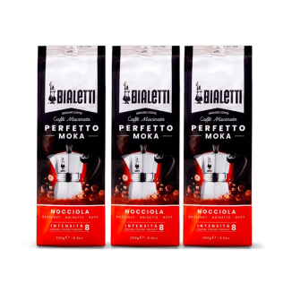 Cafea măcinată Perfetto Moka Nocciola KIT 3 pachete